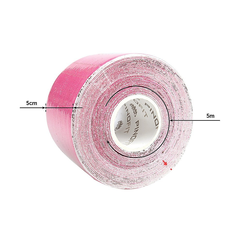 10 Rolls Muscle & Injury Kinesiology Sports Tape 5m x 5cm – Waterproof Support