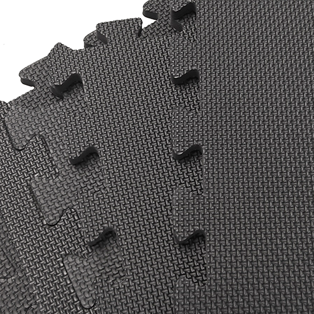 4 Tiles EVA Interlocking Gym Floor Mats Home Fitness Puzzle Exercise Mat Set