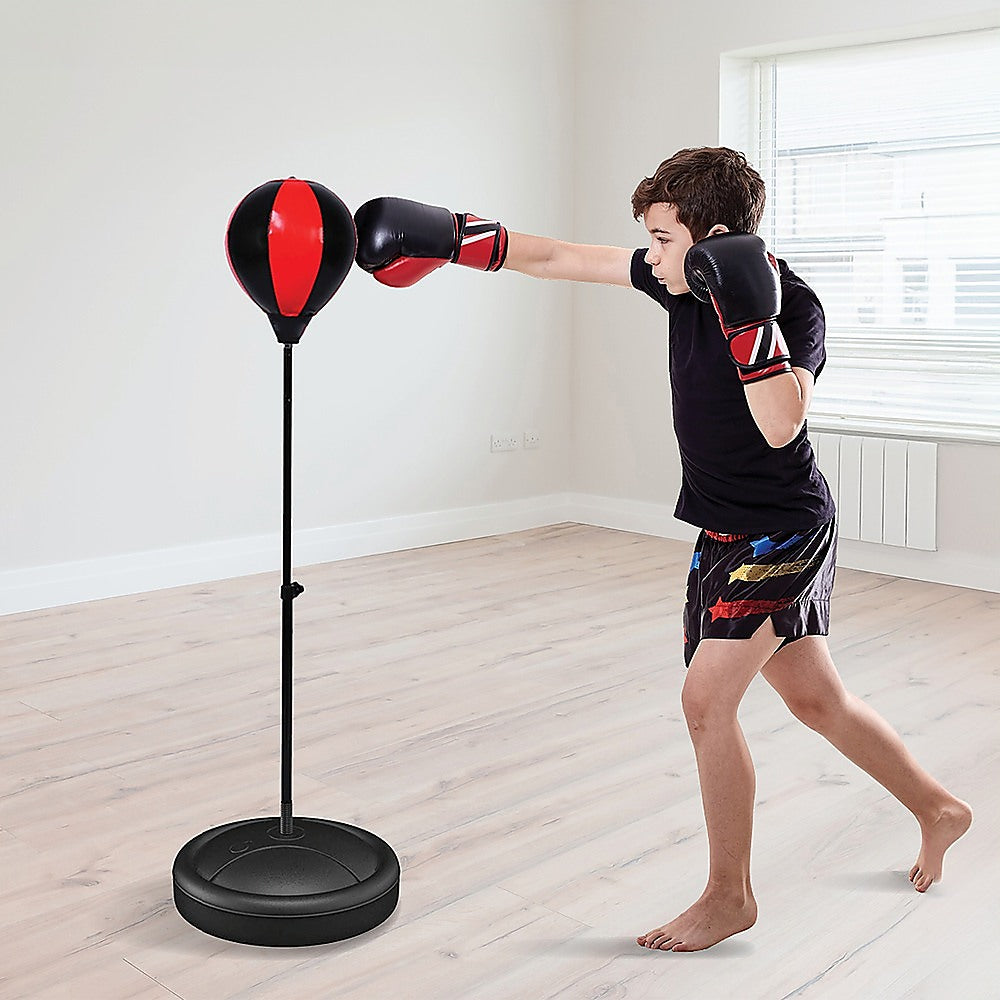 Kids Boxing Punching Bag Set – Children’s Training Gloves & Fitness Stand