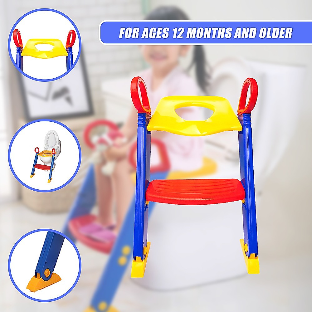 Kids Toilet Ladder Toddler Potty Training Seat
