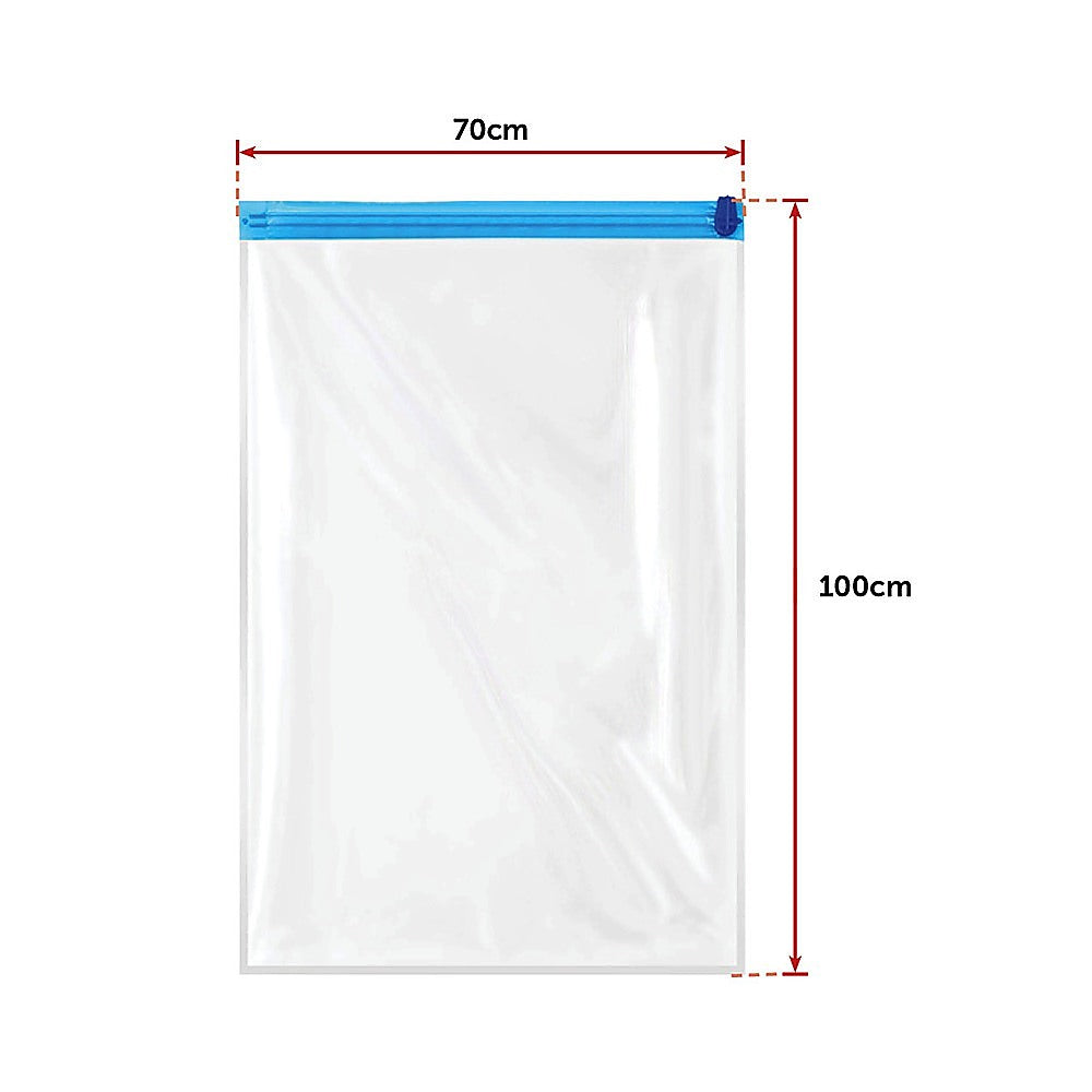 10X Jumbo Vacuum Storage Bags – Space Saver Seal Bags for Clothes, Bedding, Blankets & Travel Organisation