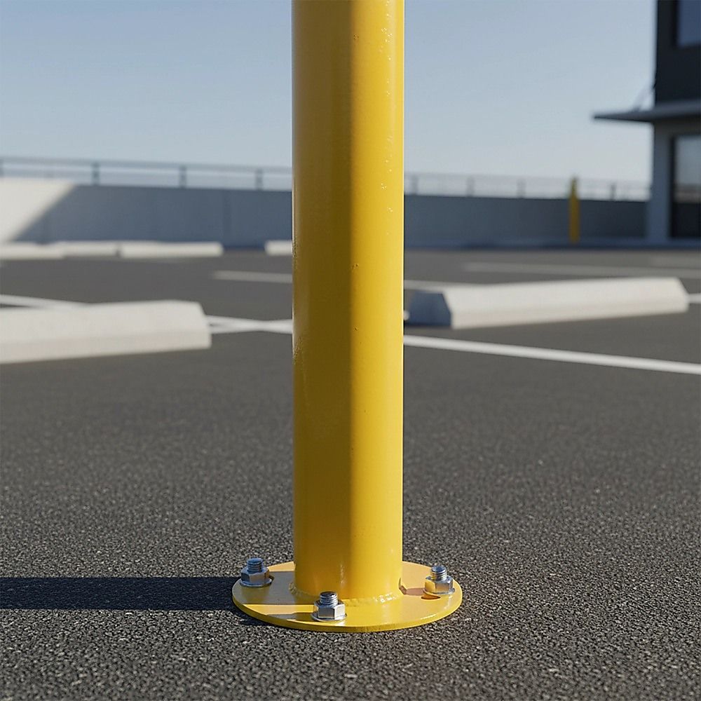 Yellow Heavy Duty Steel Bollard Post