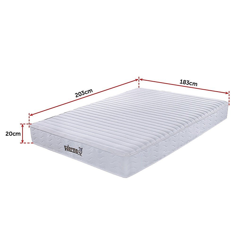 Contour Encased Coil King Mattress Hybrid Support with CertiPUR-US® Certified Foam Comfort Layers