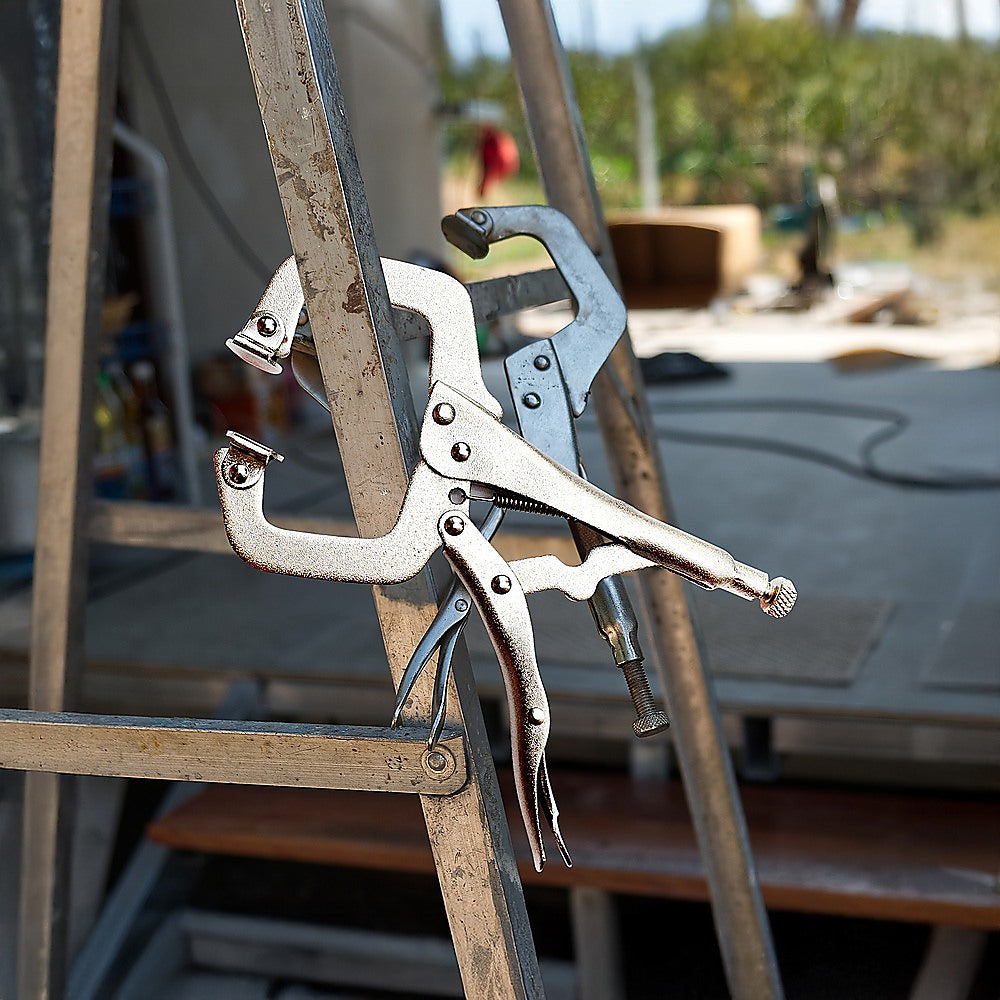 10pc Heavy Duty Steel C-Clamps 6 Mig Welding Locking Plier Vice Grip