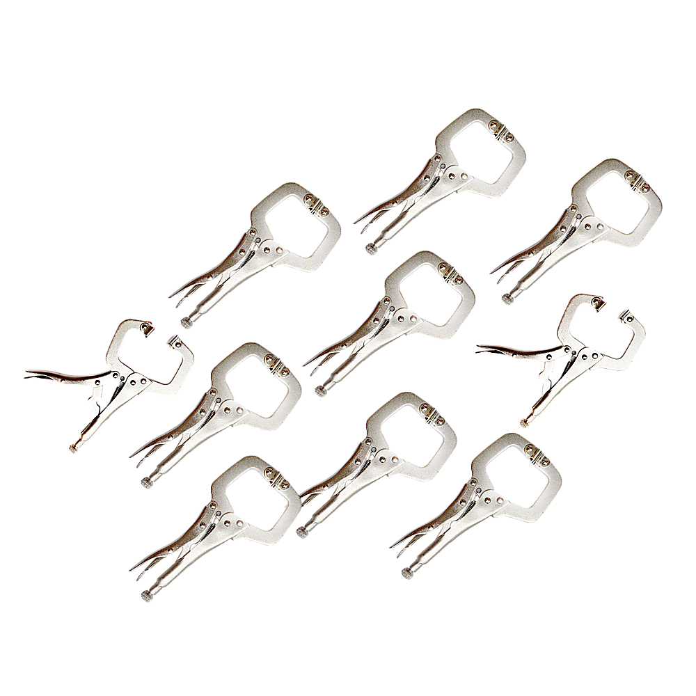 10pc Heavy Duty Steel C-Clamps 6 Mig Welding Locking Plier Vice Grip
