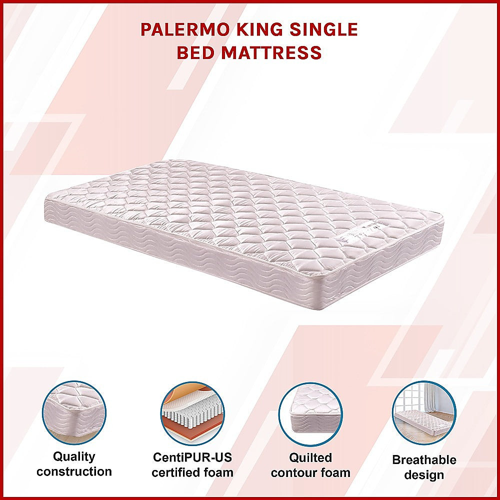 Palermo Double 20cm Memory Foam and Innerspring Hybrid Mattress
