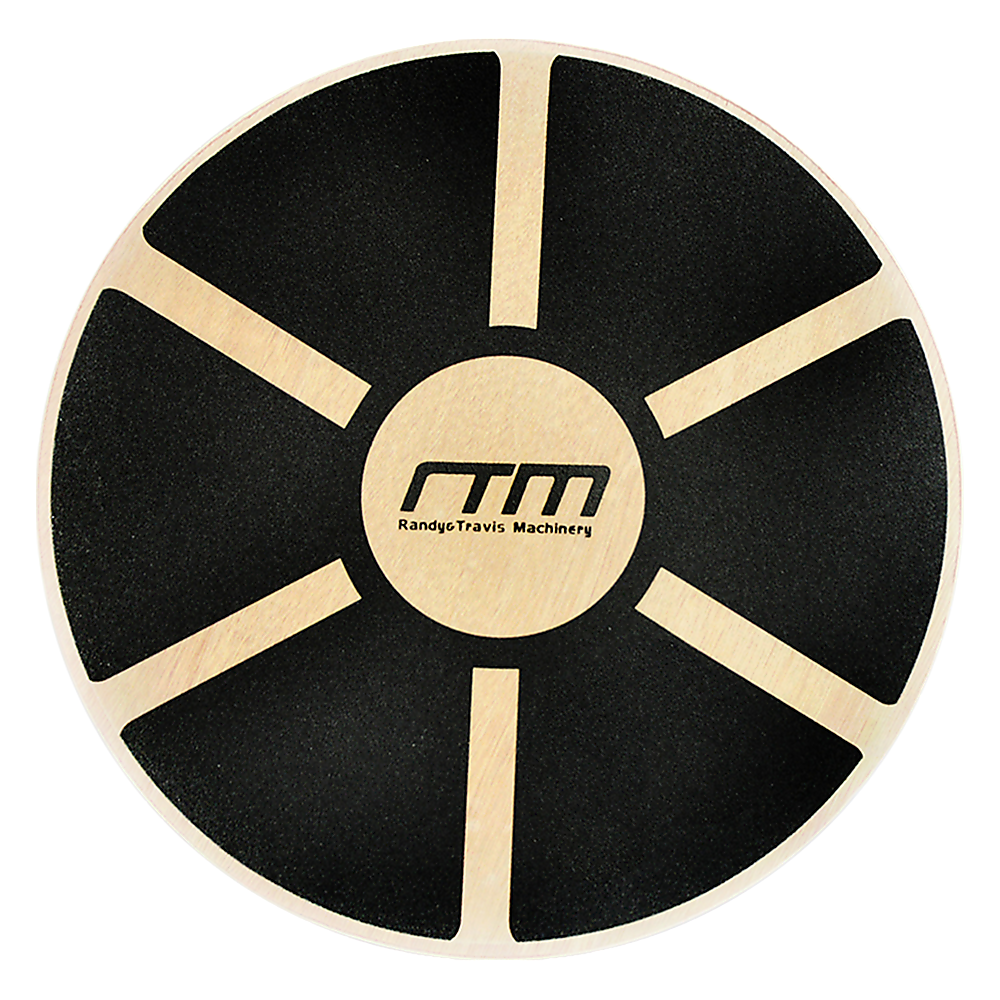 Heavy Duty 15.5 Wooden Balance Board with Non-Slip Pad Fitness