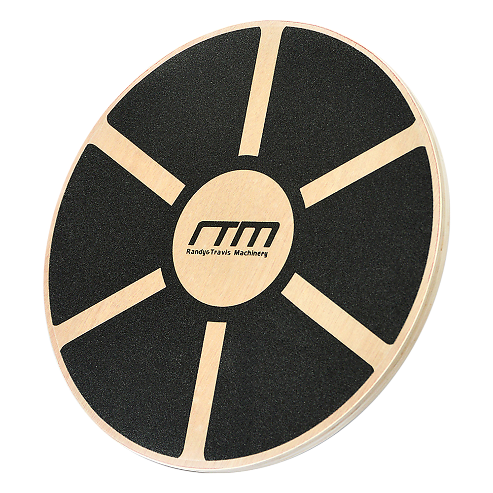 Heavy Duty 15.5 Wooden Balance Board with Non-Slip Pad Fitness