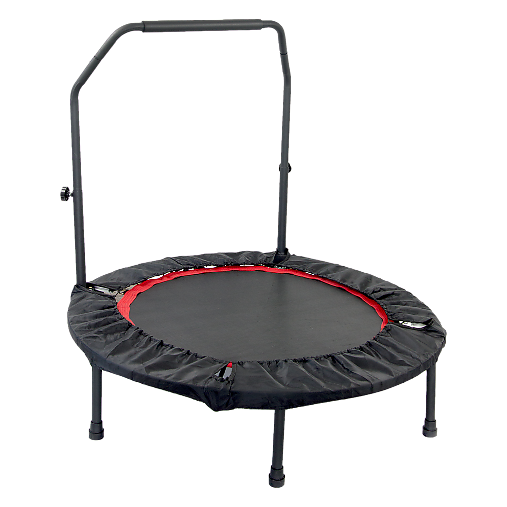 Mini Rebounder Trampoline with Adjustable Handle Fitness Bounce Trainer
