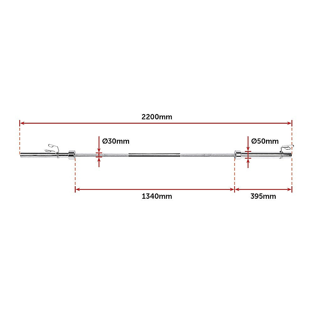 20kg Olympic Barbell 700lb Rated for Powerlifting Home Gym Training