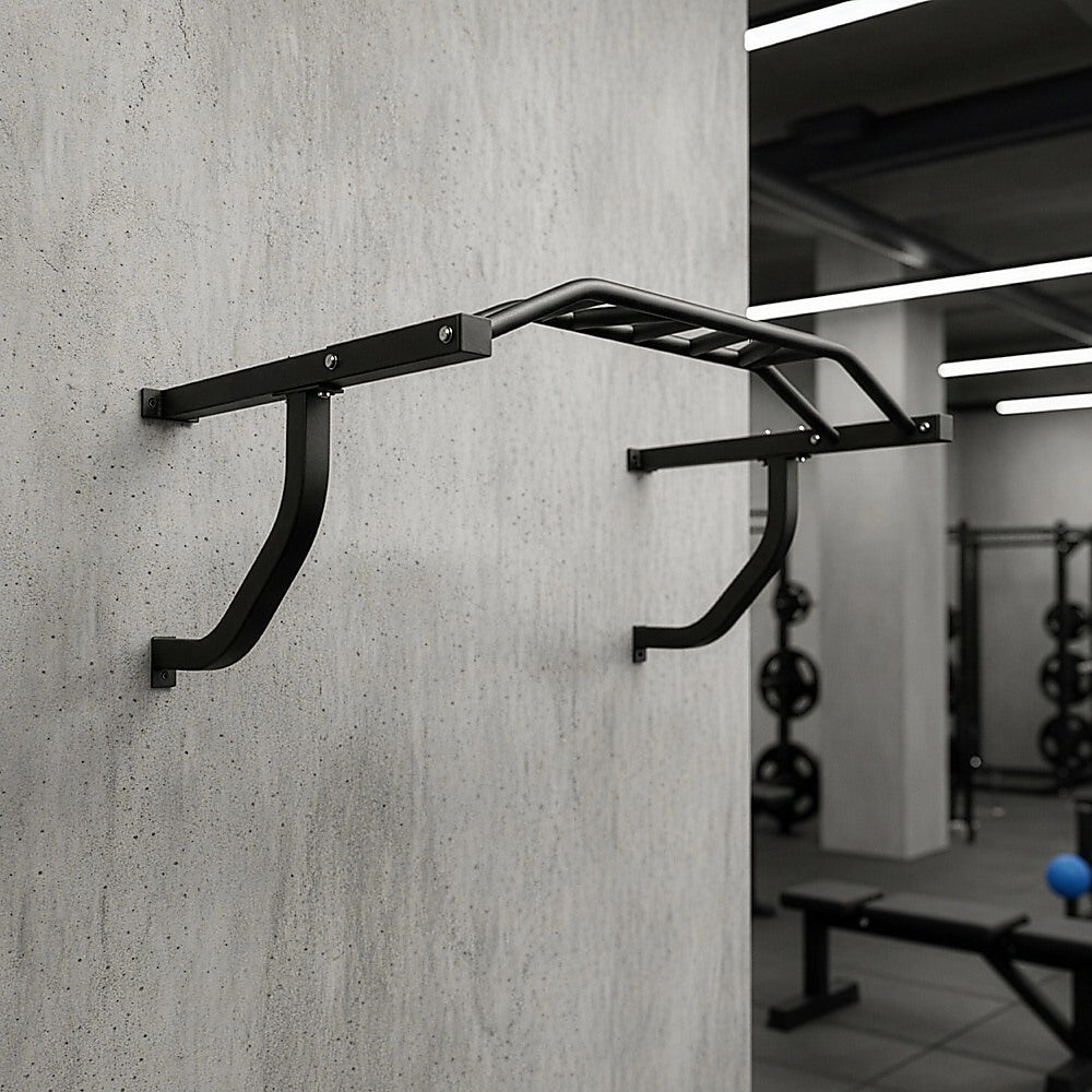 Wall Mounted Multi Grip Chin Up Bar Heavy Duty Pull Up Station for Upper Body Training