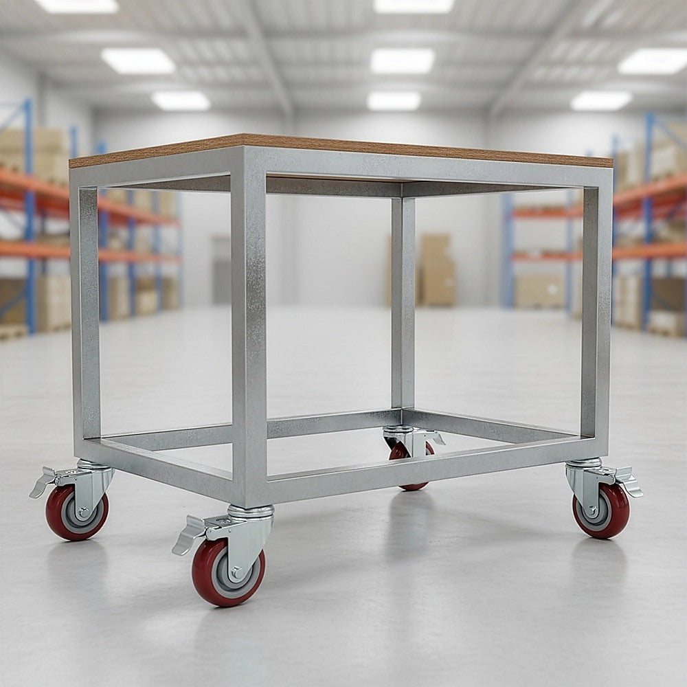 4 x 4 Heavy Duty PU Swivel Castor Wheels With Brake