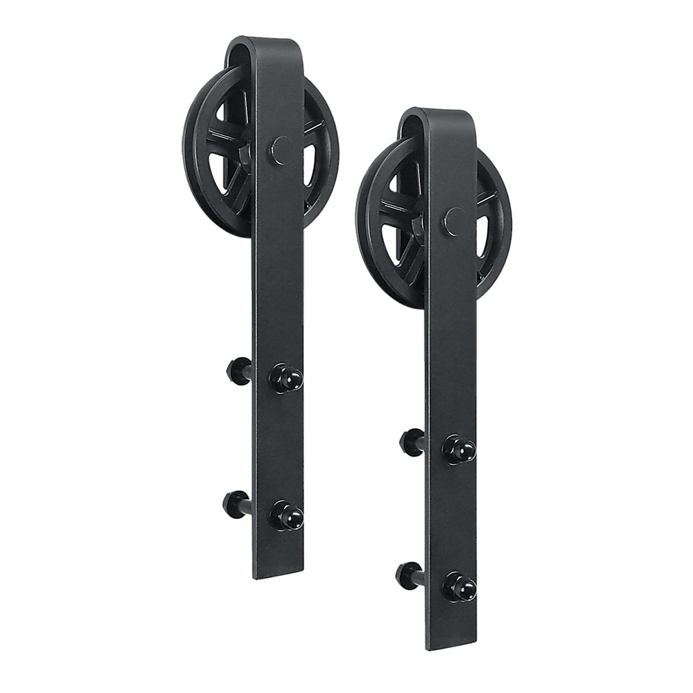 2M Big Spoke Wheel Sliding Barn Door Hardware