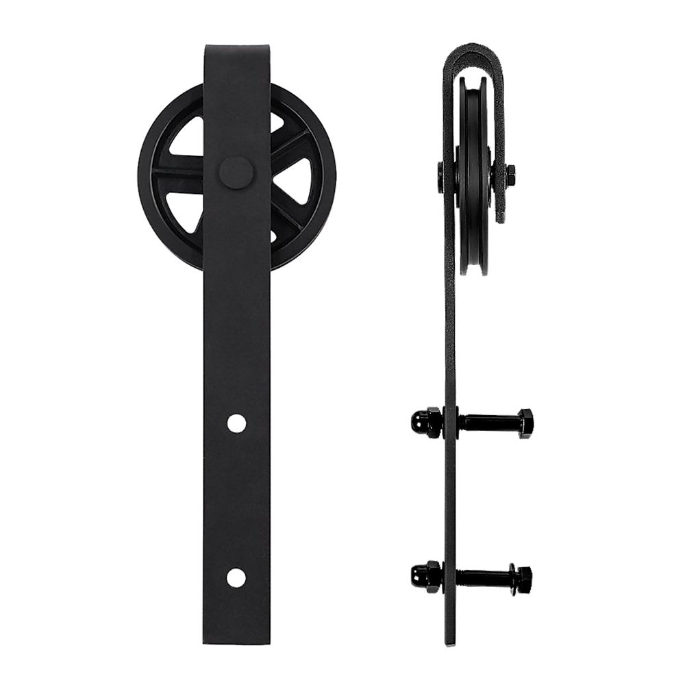 2M Big Spoke Wheel Sliding Barn Door Hardware