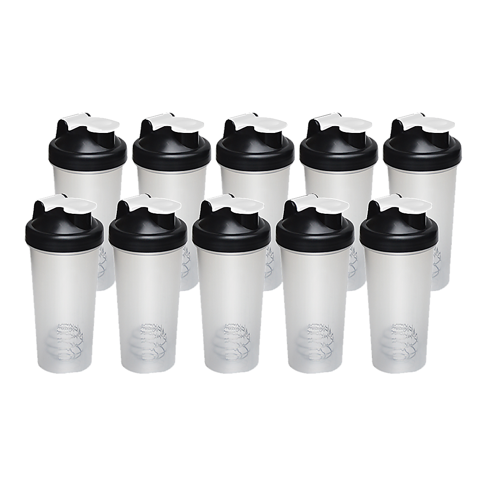10x 700ml Protein Shaker Bottles Gym Supplement Blender Mixer Shake Cups
