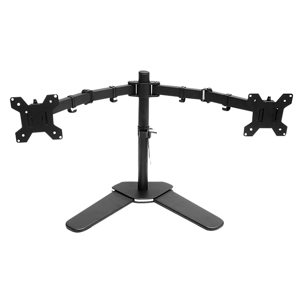 13-27 Dual Screen Monitor Stand TV Bracket Computer Display Desk Mount Holder