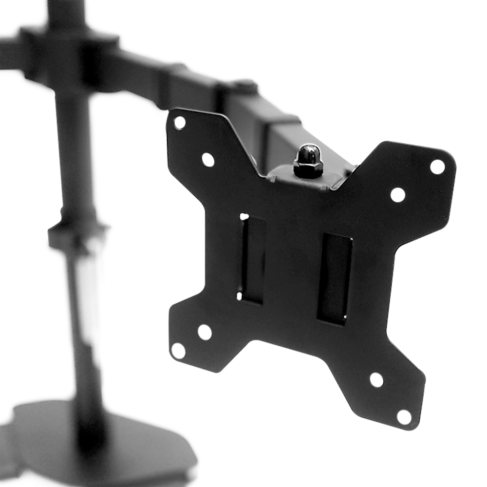 13-27 Dual Screen Monitor Stand TV Bracket Computer Display Desk Mount Holder