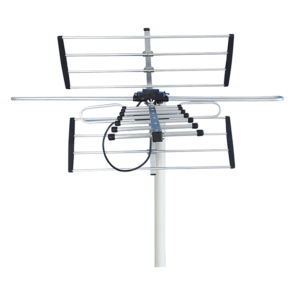 Digital TV Outdoor Antenna Aerial UHF VHF FM Signal Booster HD