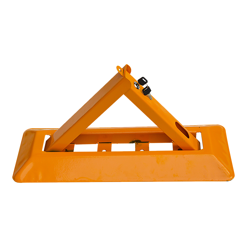 60cm Iron Fold Down Vehicle Security Parking Lock Bollard Barrier For Reserved Car Parking Protection