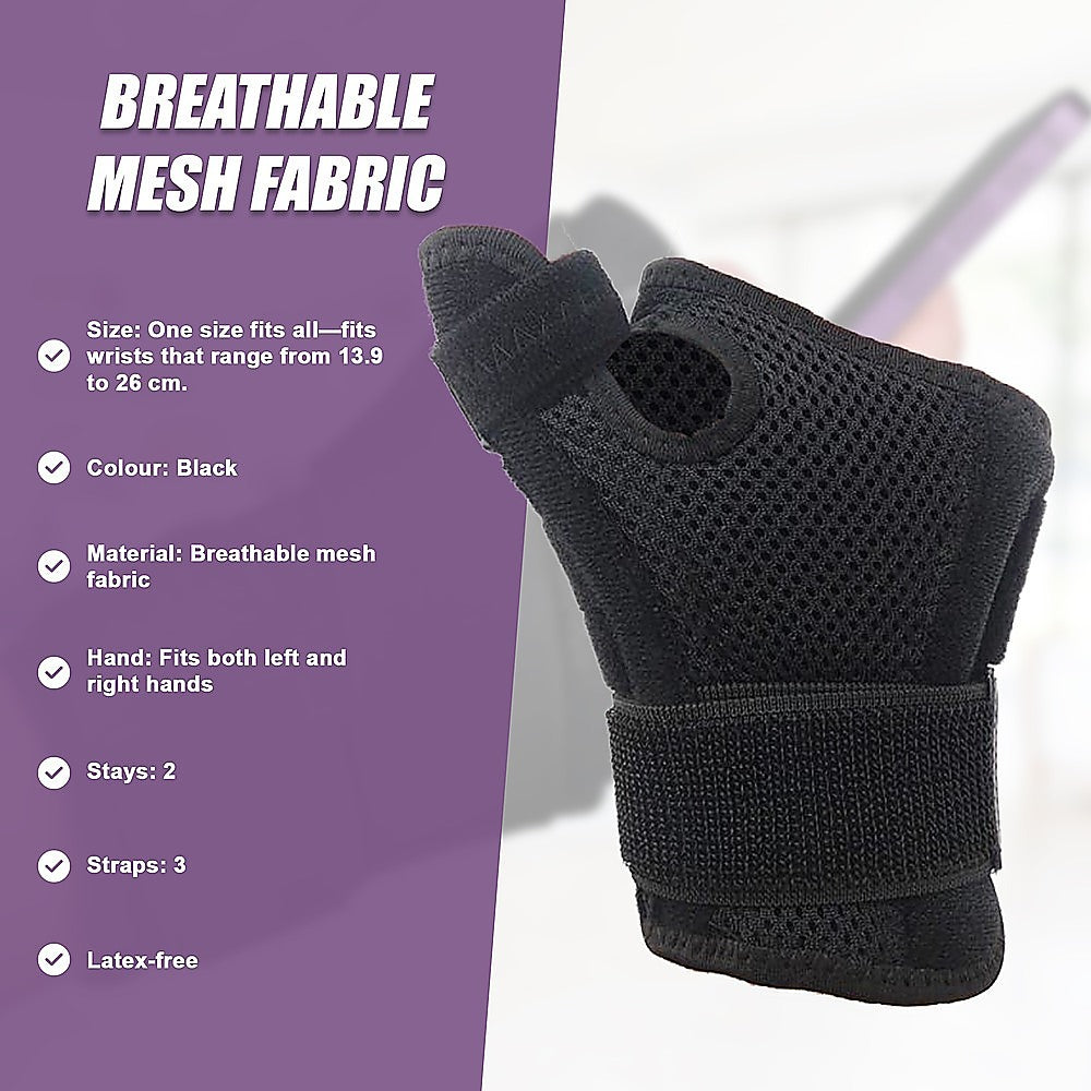 Thumb Stabiliser Brace One Size Fits All Support Strap Splint For Sports And Arthritis Relief