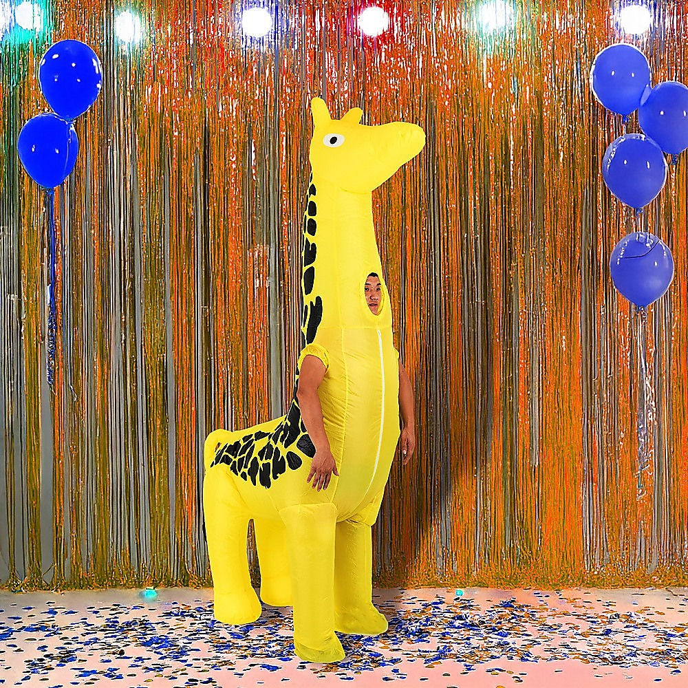 Giraffe Fancy Dress Fan Inflatable Costume Suit