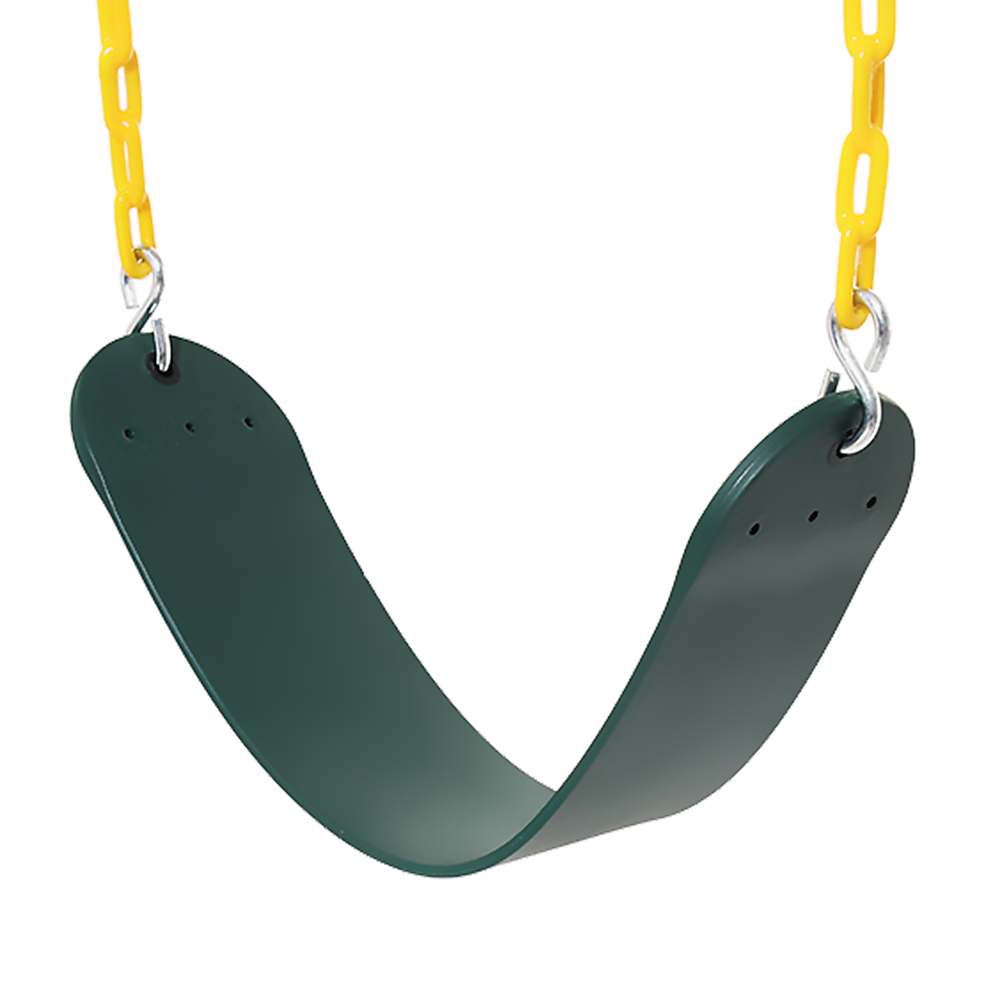 2 Pack Swings Seats Heavy Duty 66 Chain Plastic Coated Playground Swing