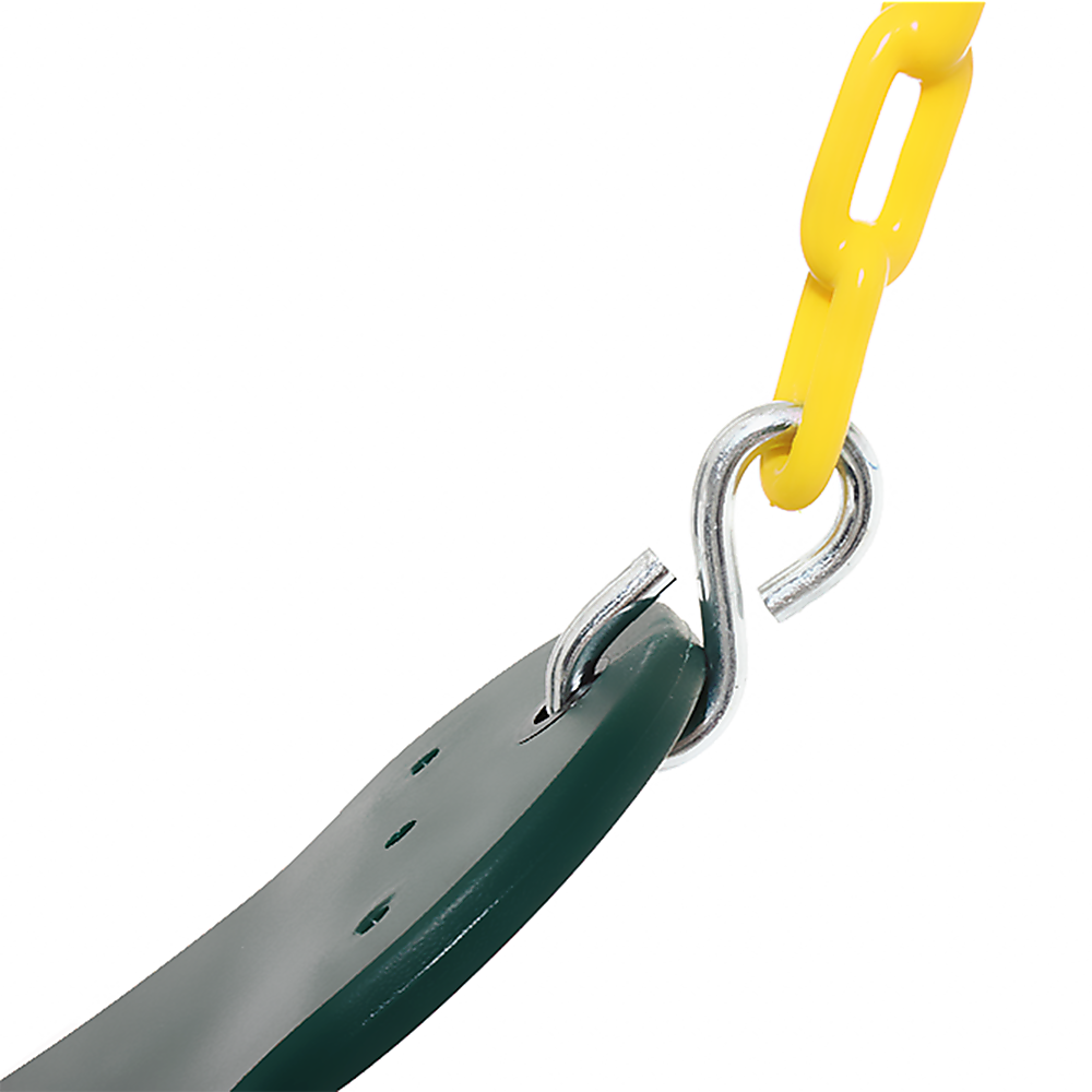 2 Pack Swings Seats Heavy Duty 66 Chain Plastic Coated Playground Swing