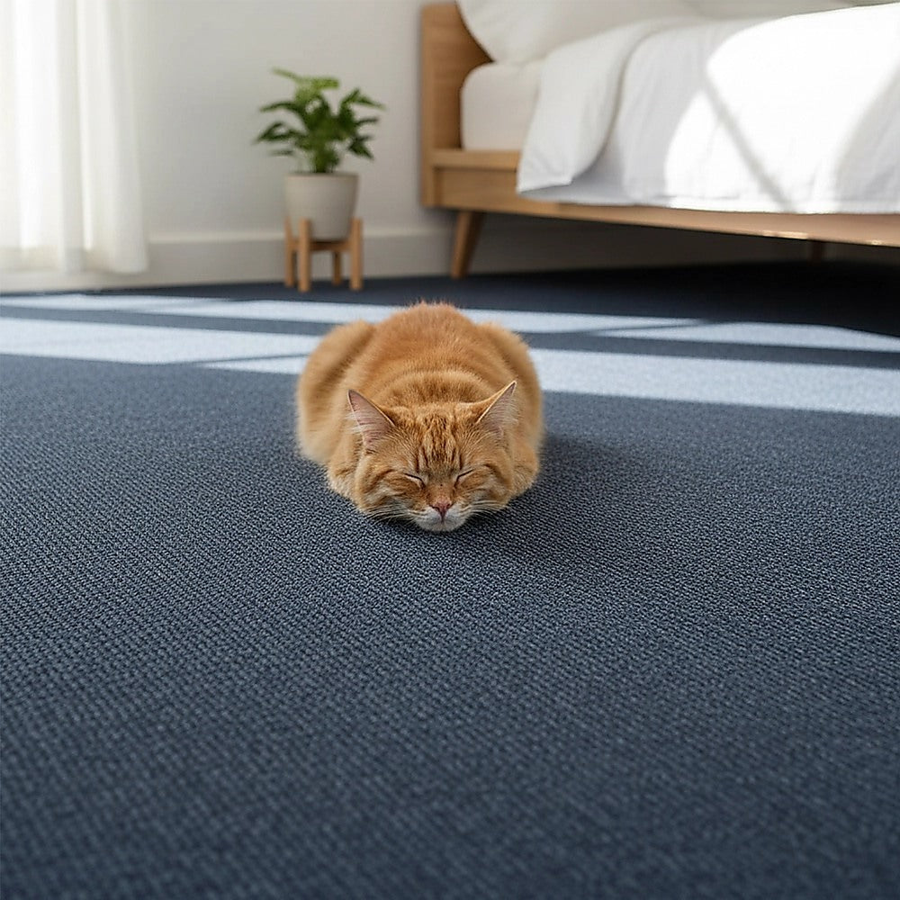 5m2 Box of Premium Carpet Tiles Commercial Domestic Office Heavy Use Flooring Blue