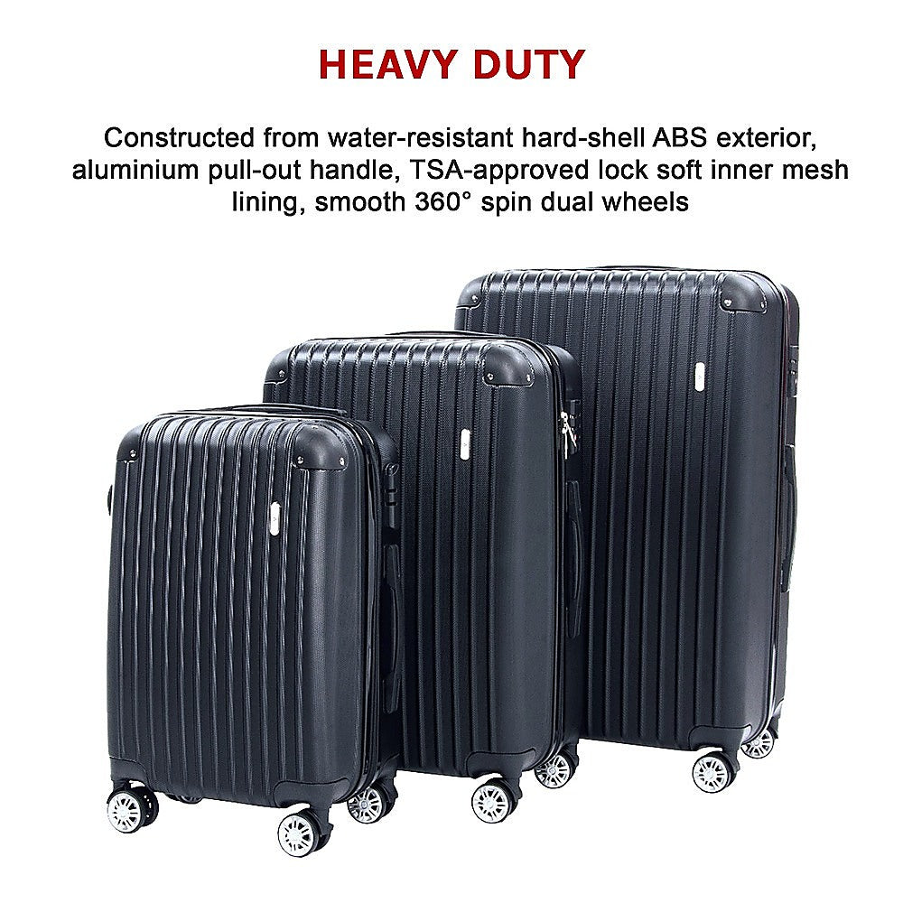 Delegate Suitcases Luggage Set 20 24 28Carry On Trolley TSA Travel Bag