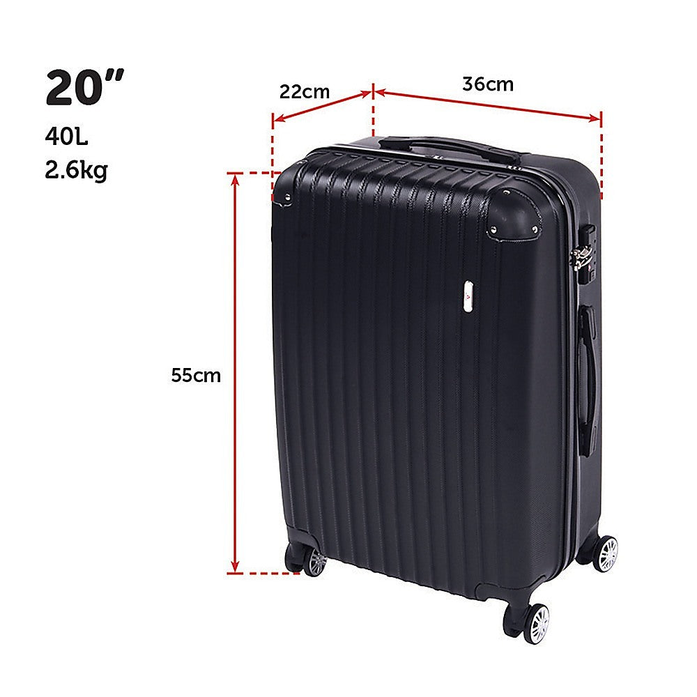 Delegate Suitcases Luggage Set 20 24 28Carry On Trolley TSA Travel Bag