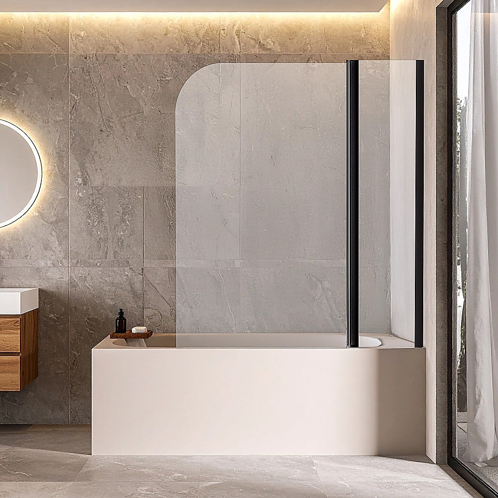 180 Degree Pivot Door 6mm Safety Glass Bath Shower Screen 1200x1400mm By Della Francesca