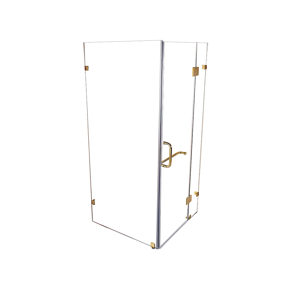 1000 x 700mm Frameless 10mm Glass Shower Screen By Della Francesca