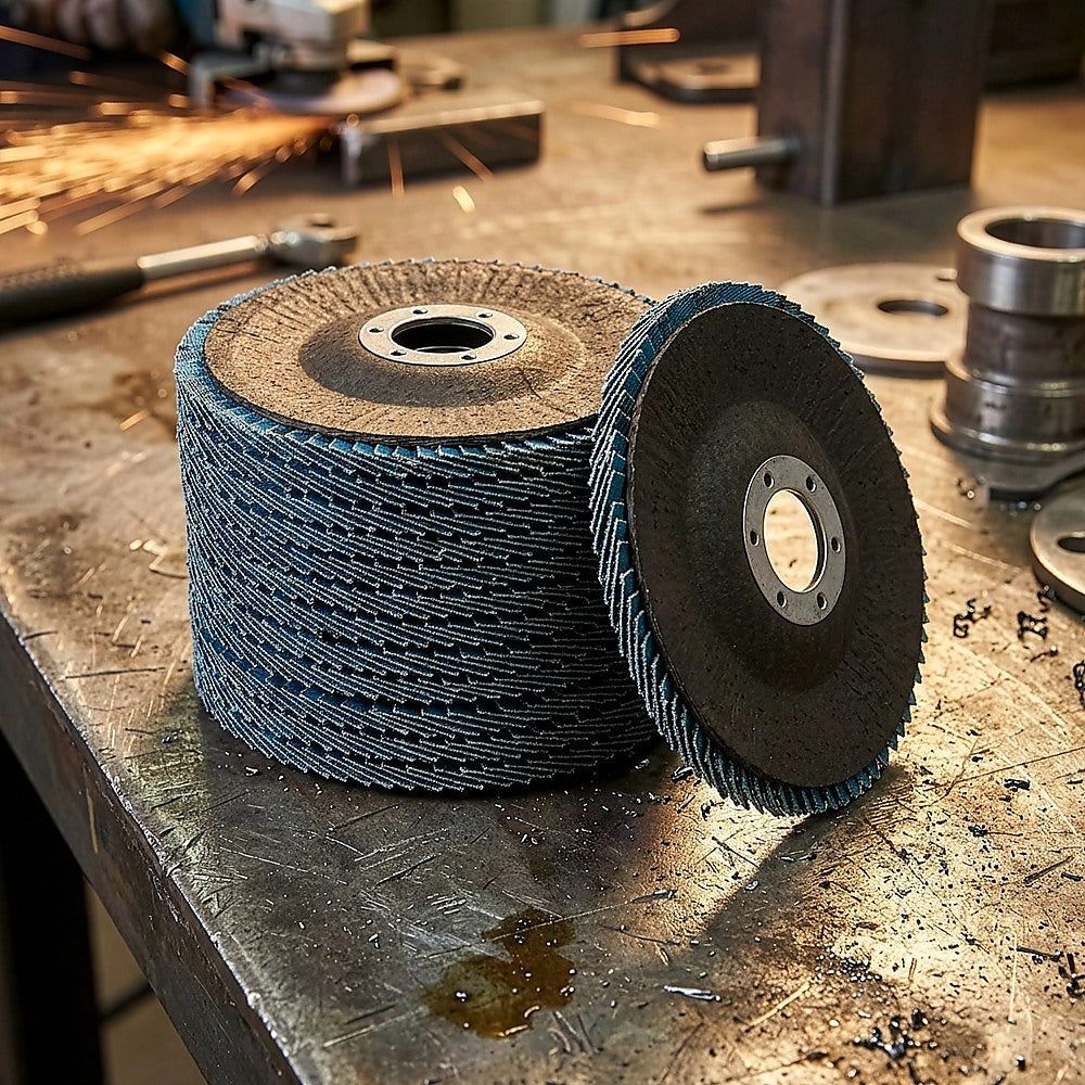 50x Pack Premium Zirconia Flap Disc Sanding Grinding 115mm 4.5 40 Grit