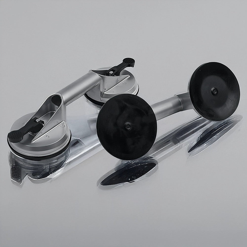 4 x Double Suction Glass Lifting Tool 70kg Vacuum Puller Lifter Aluminium