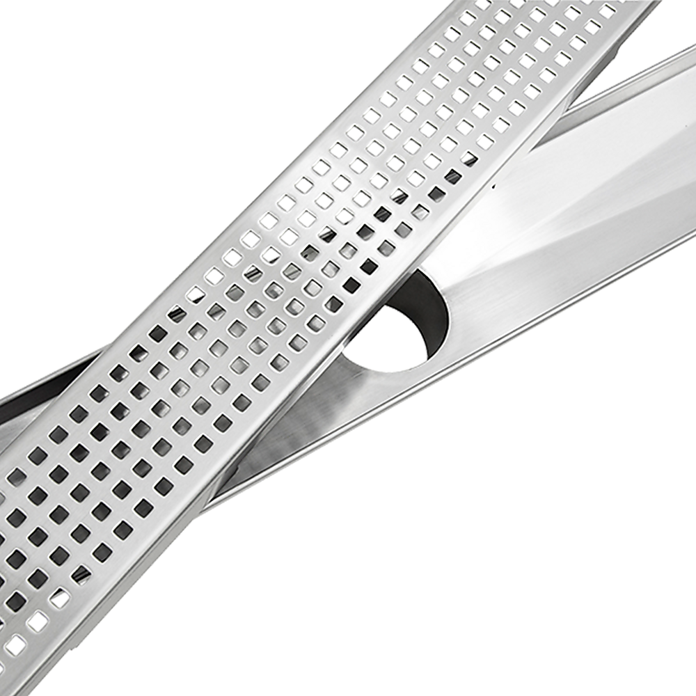 900mm Bathroom Shower Stainless Steel Grate Drain w/Centre outlet Floor Waste Square Pattern