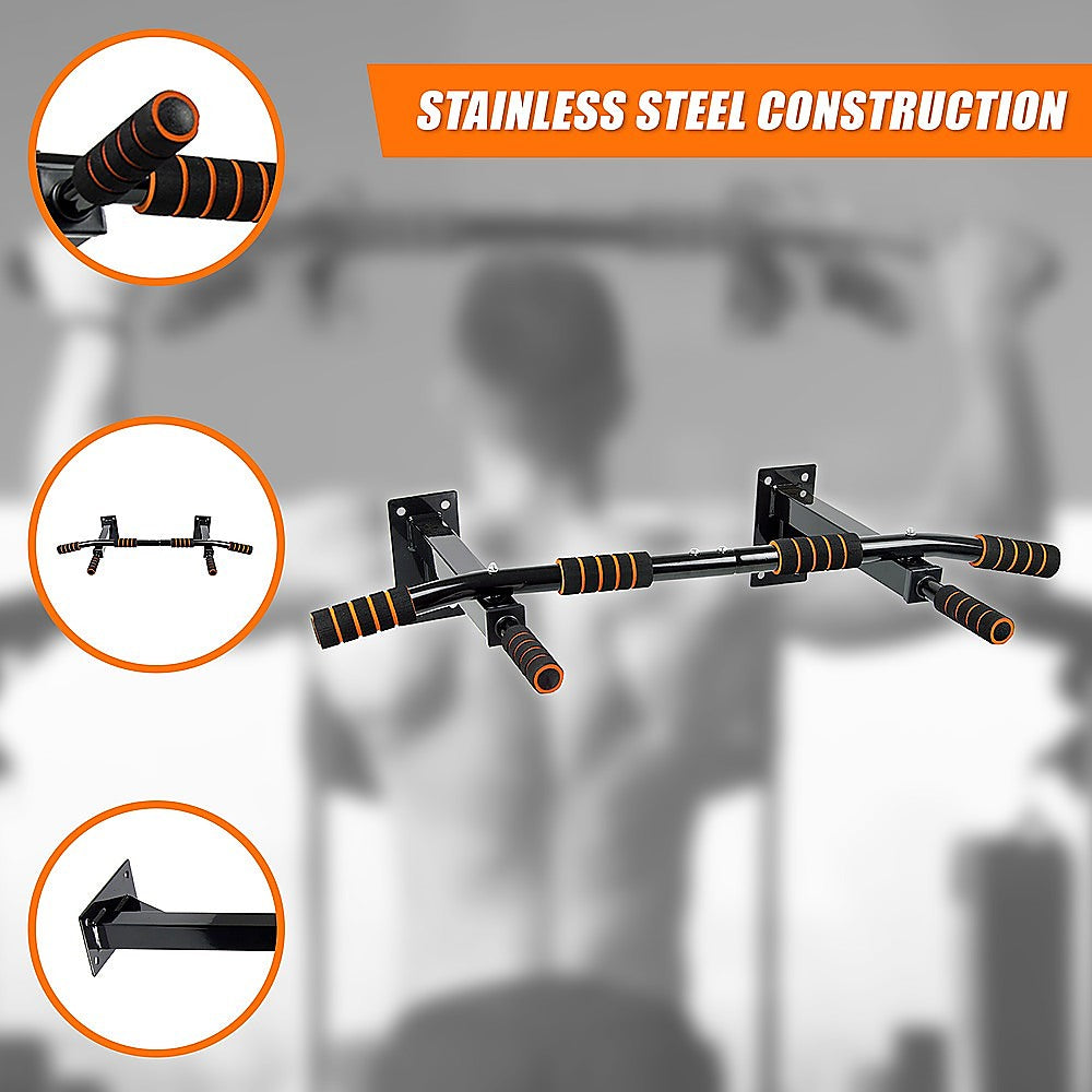 Heavy Duty Pull Up Bar Home Gym Chin Up Bar Wall Ceiling Mount