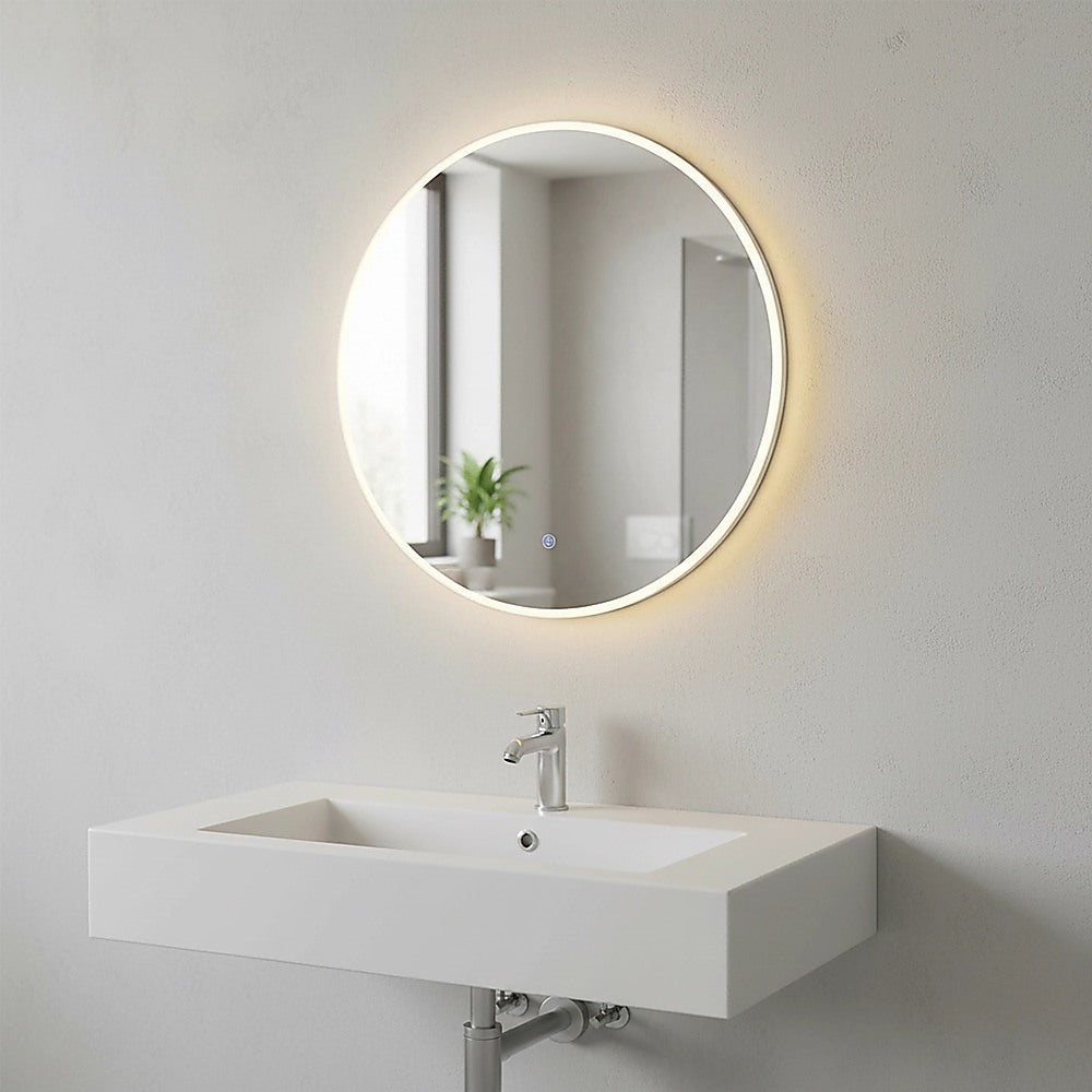 60cm LED Wall Mirror Bathroom Mirrors Light Decor Round