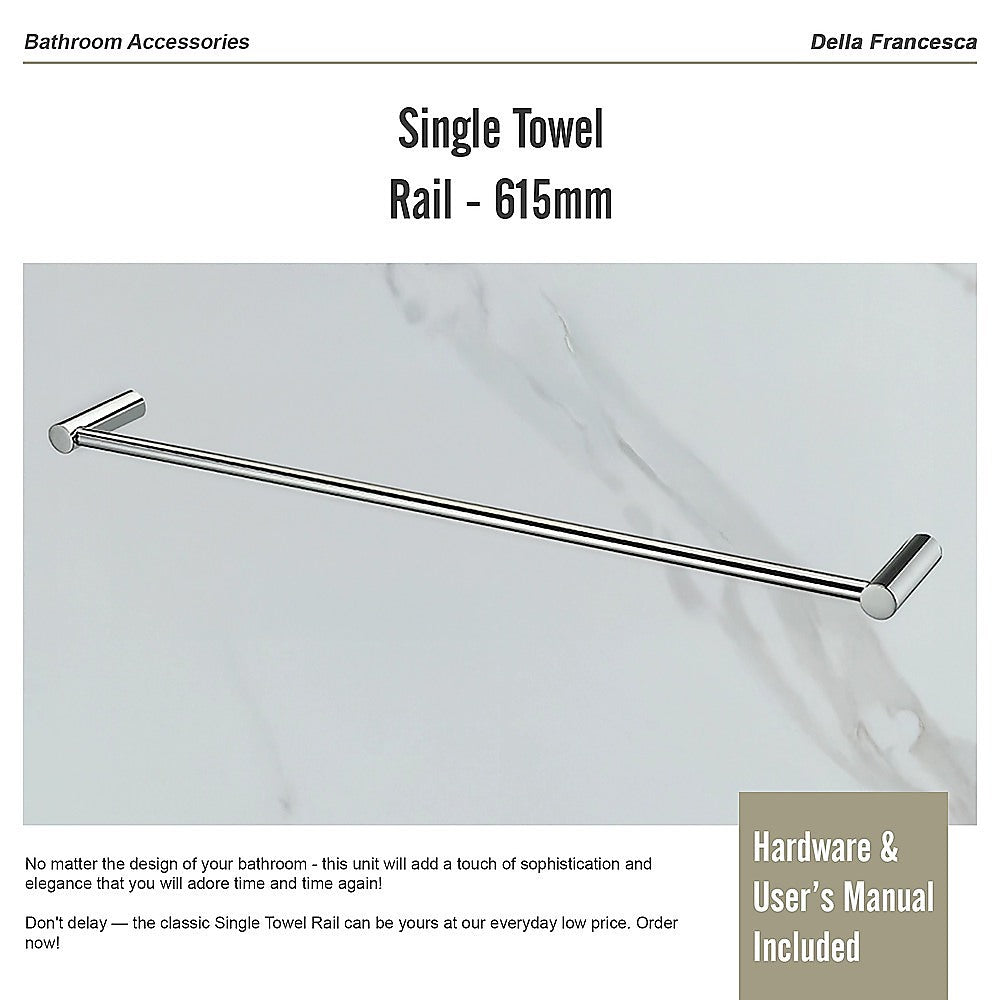 Single Towel Rail - 615mm