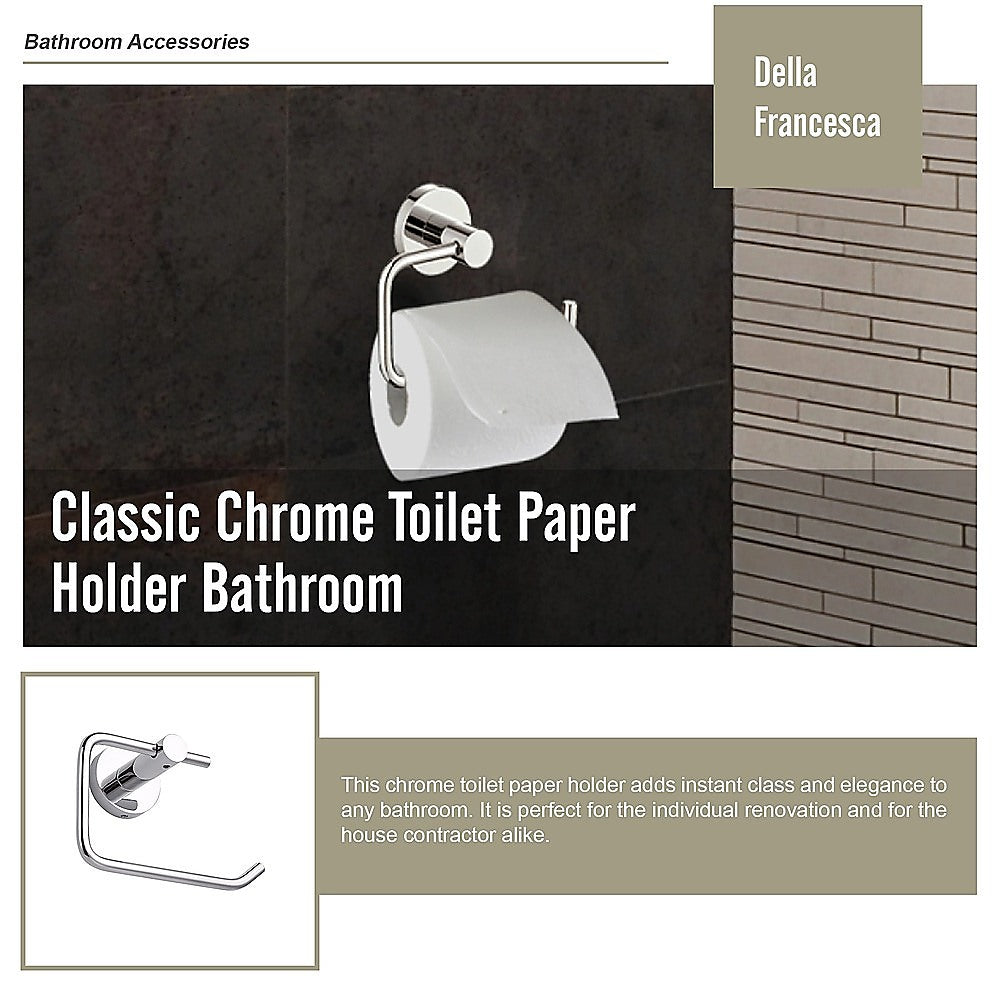 Classic Chrome Toilet Paper Holder Bathroom