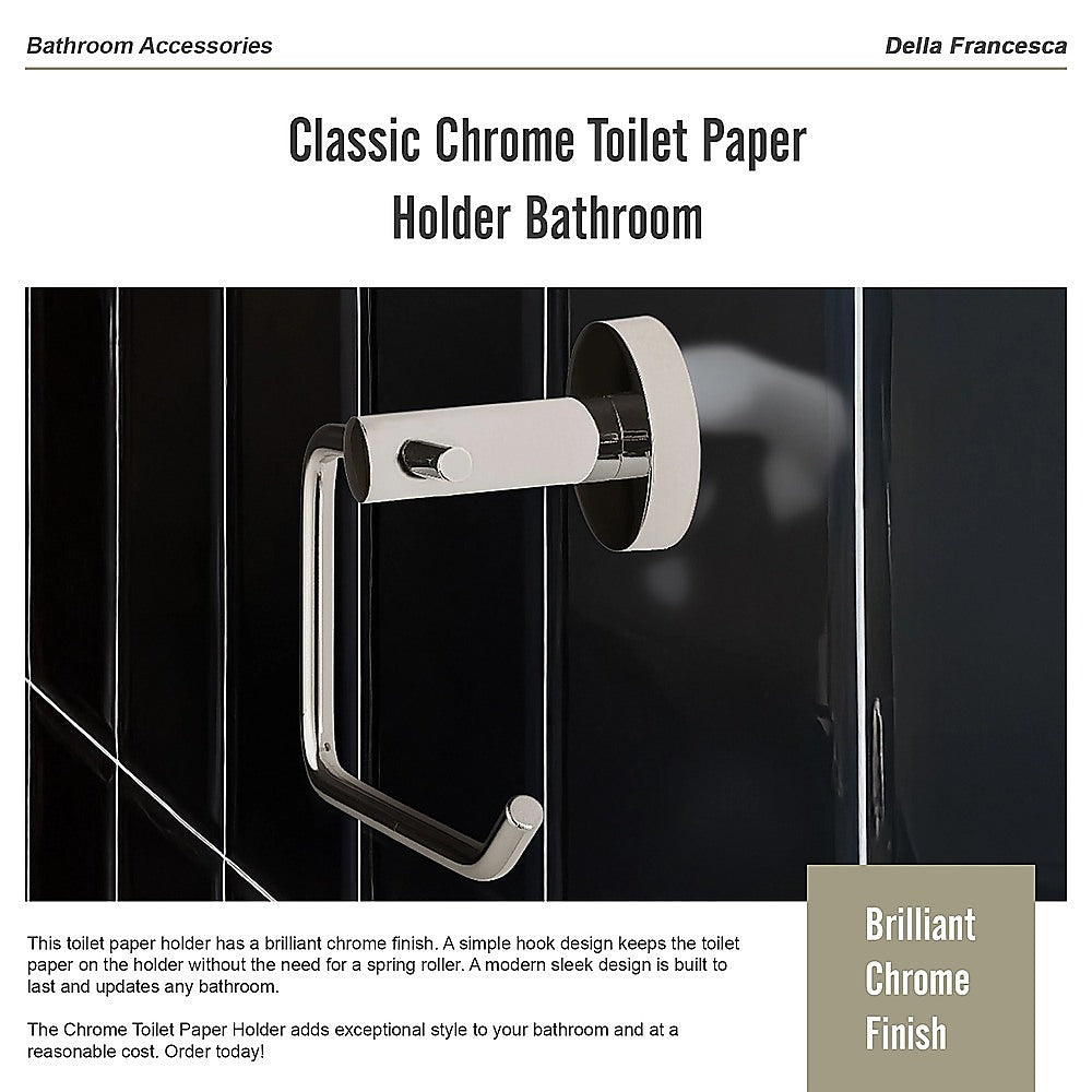 Classic Chrome Toilet Paper Holder Bathroom