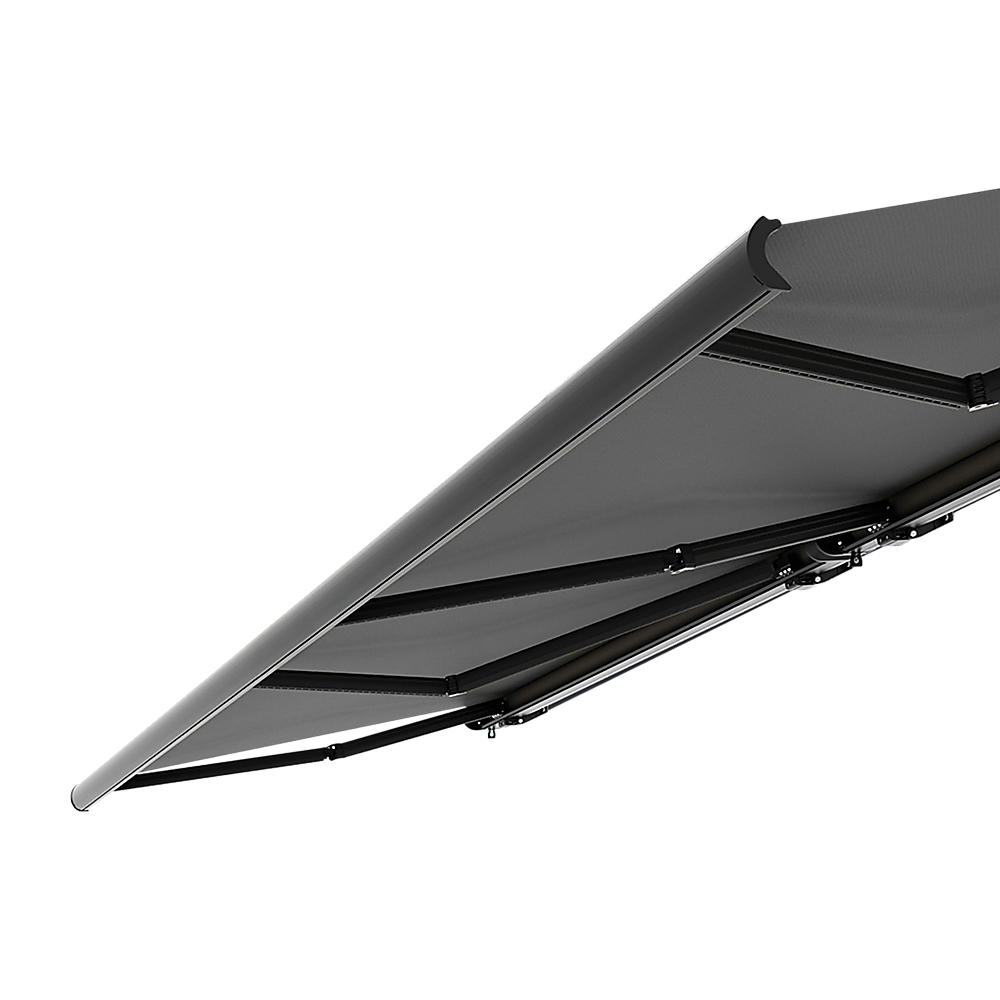 5.5m x 3.0m Retractable Folding Arm Awning Heavy Duty Full Cassette Motorised
