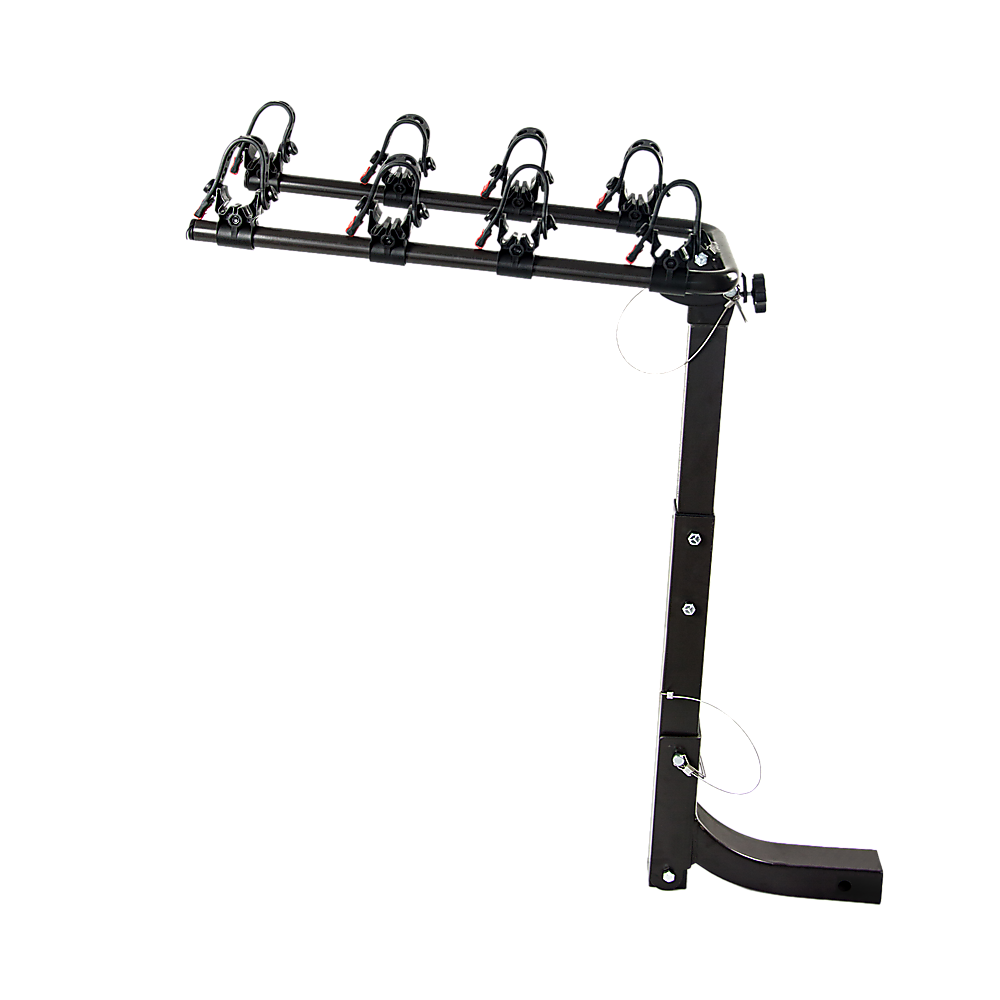 Premium 4-Bike Carrier Rack Hitch Mount Swing Down Bicycle Rack W/ 2 Receiver