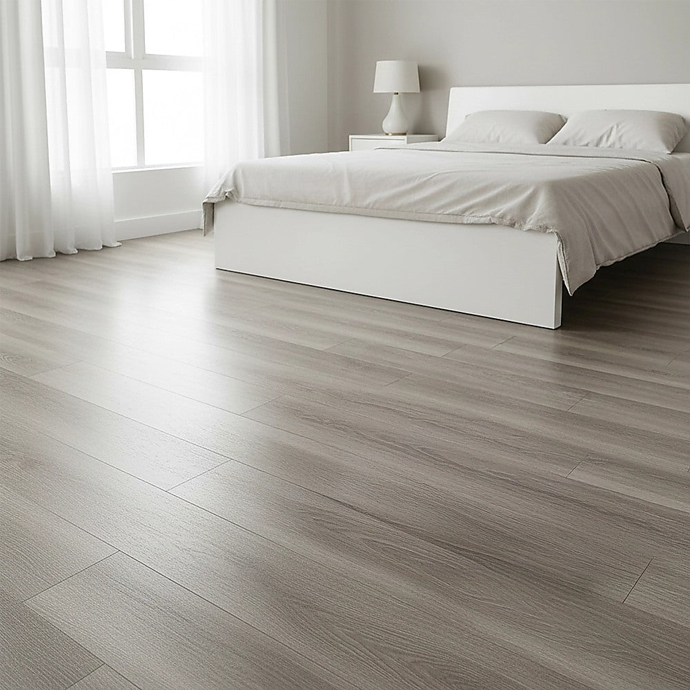 Vinyl Floor Tiles Self Adhesive Flooring Ash Wood Grain 16 Pack 2.3SQM