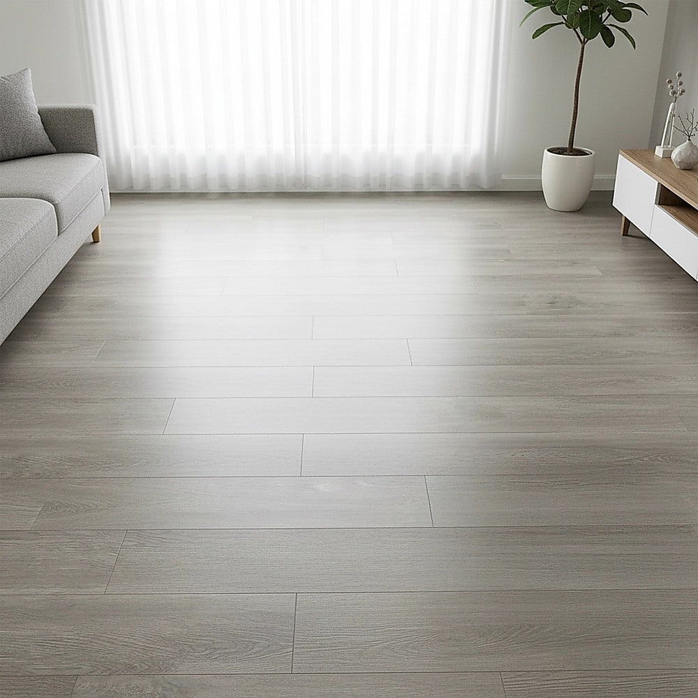 Vinyl Floor Tiles Self Adhesive Flooring Ash Wood Grain 16 Pack 2.3SQM