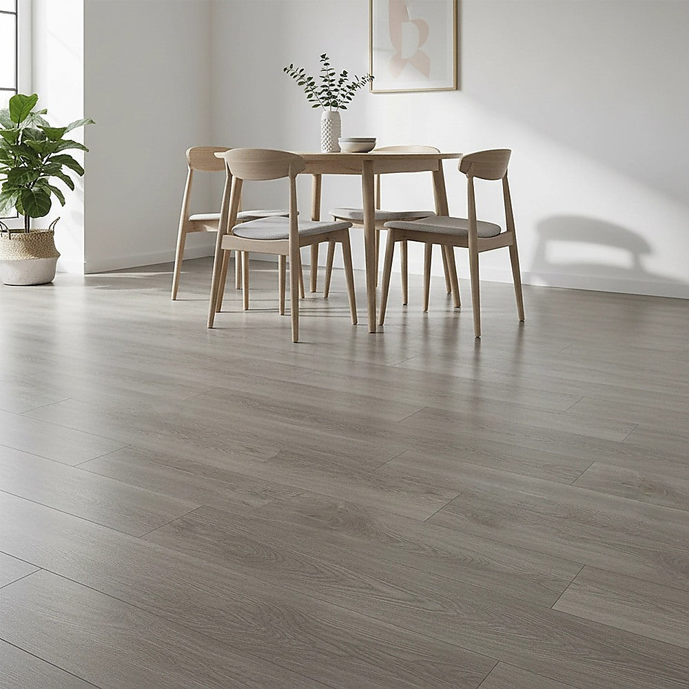 Vinyl Floor Tiles Self Adhesive Flooring Ash Wood Grain 16 Pack 2.3SQM