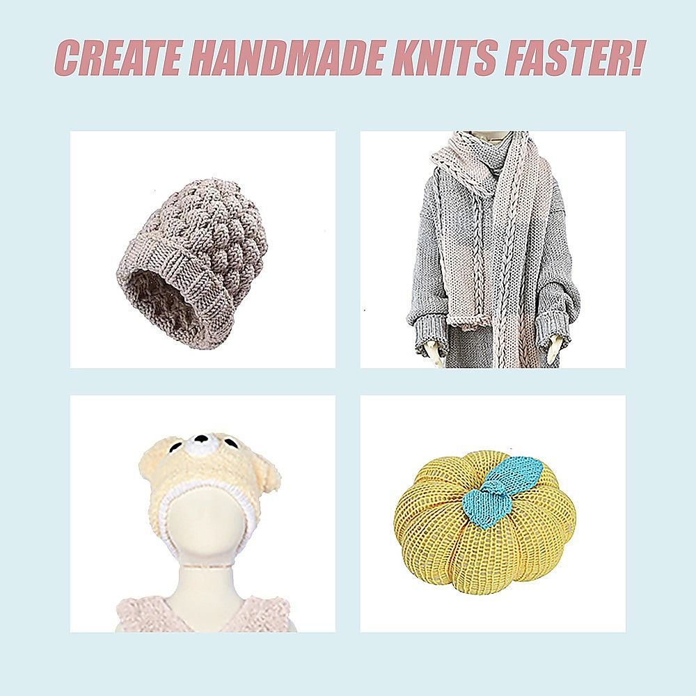 DIY Knitting Machine Smart Weaving Knit Rotating Kids Toy Scarf Sock Hat Gift