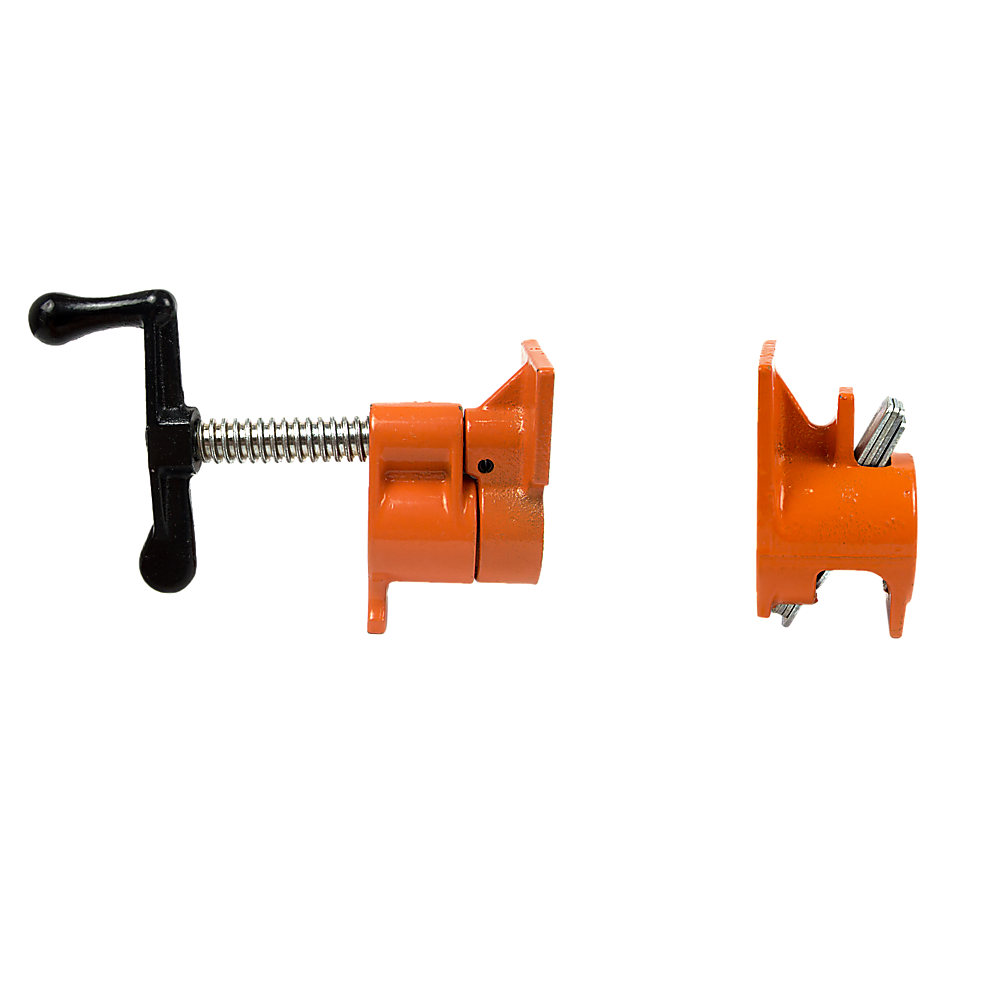 3/4 Wood Gluing Pipe Clamp Set (4 Pack) Heavy Duty PRO Woodworking Cast Iron