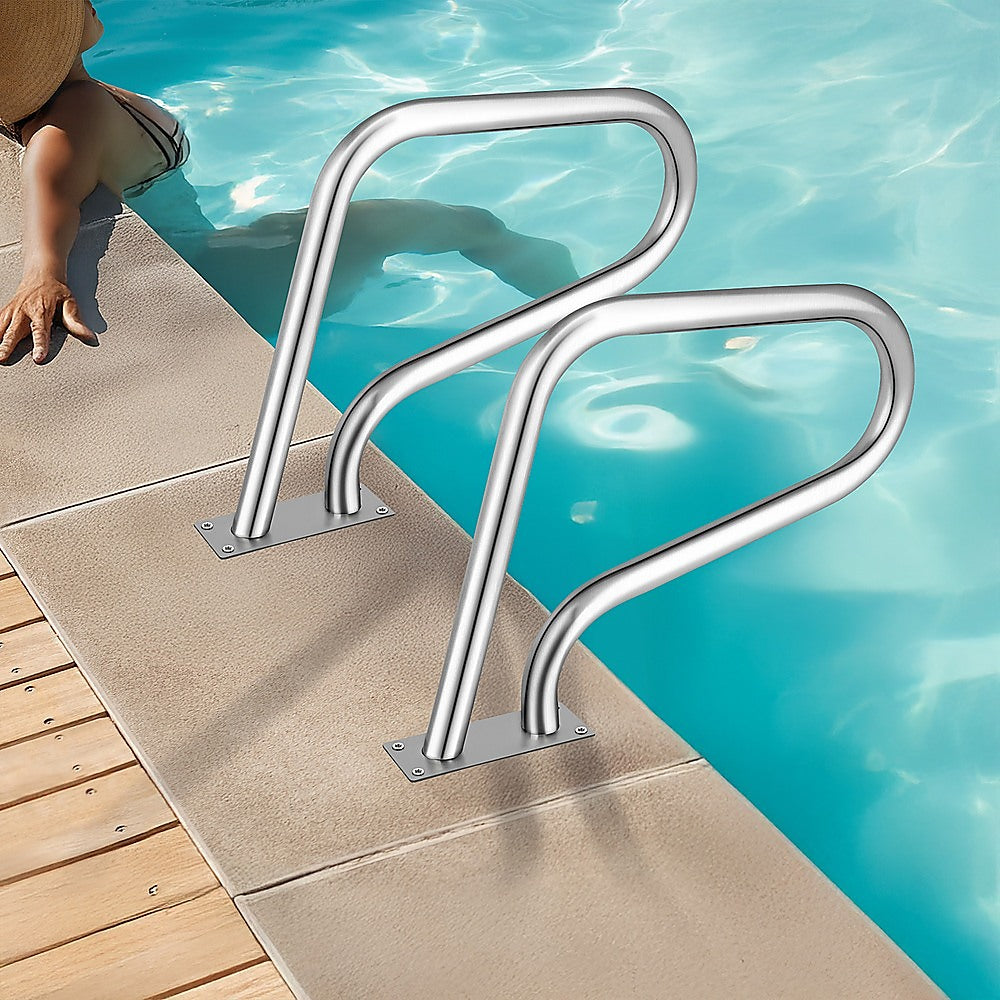 Swimming Pool Hand Rail Step Grab Rail 76.2x55.8cm with Drill Bit