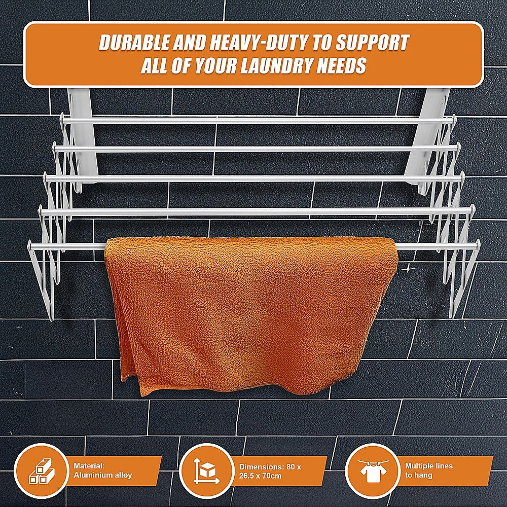 Pull Out Clothes Airer – Expanding Laundry Drying Line for Caravan, RV & Home
