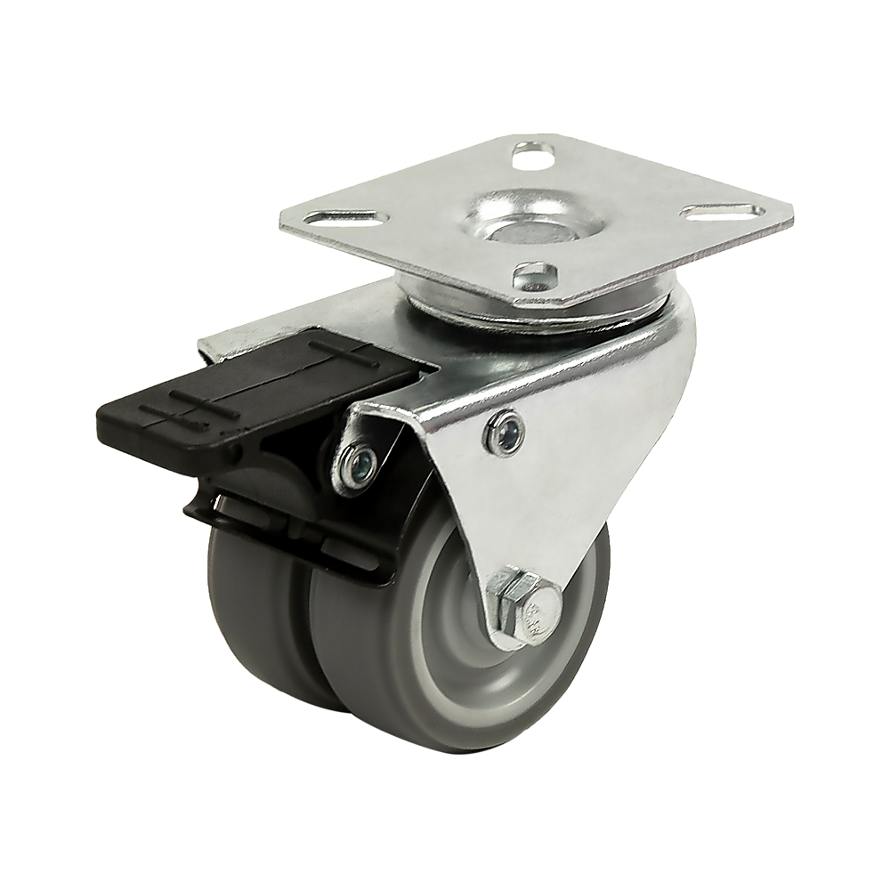 4x 2 Inch Heavy Duty Swivel Castor Wheels 50mm Brake